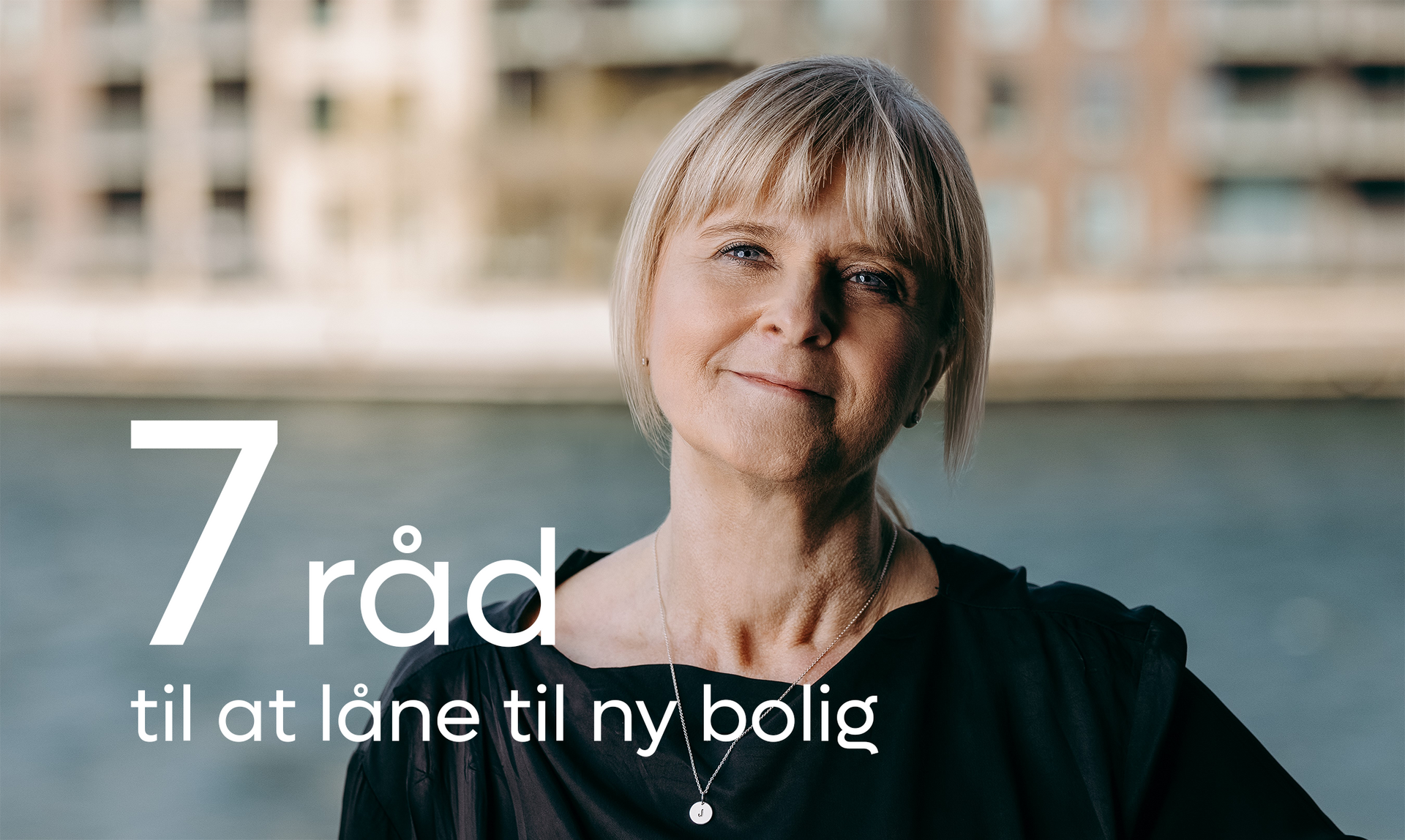 Woman smiling with text 