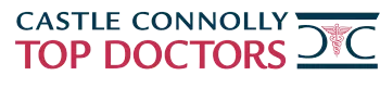 A logo for castle connolly top doctors