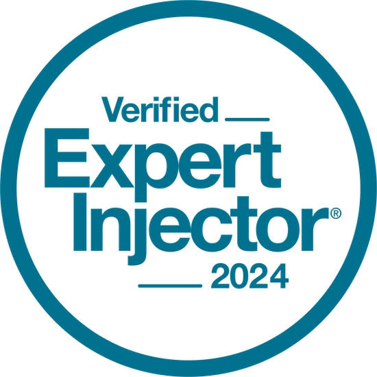 A logo for verified expert injector 2024