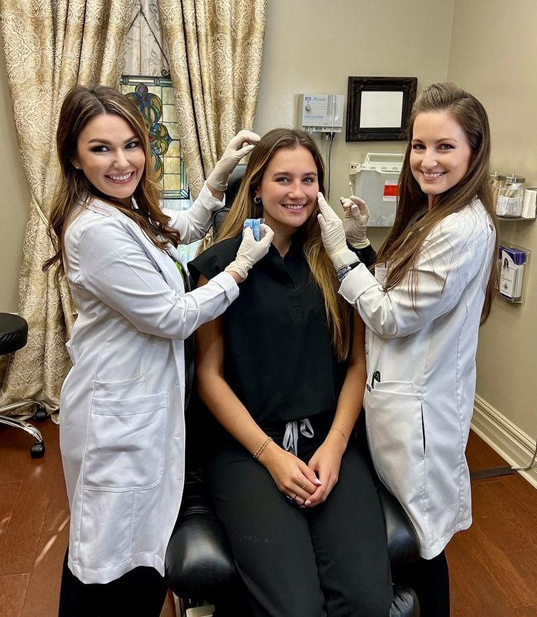 Expert Injectors in a patient room at Z Aesthetic Dermatology in Baton Rouge