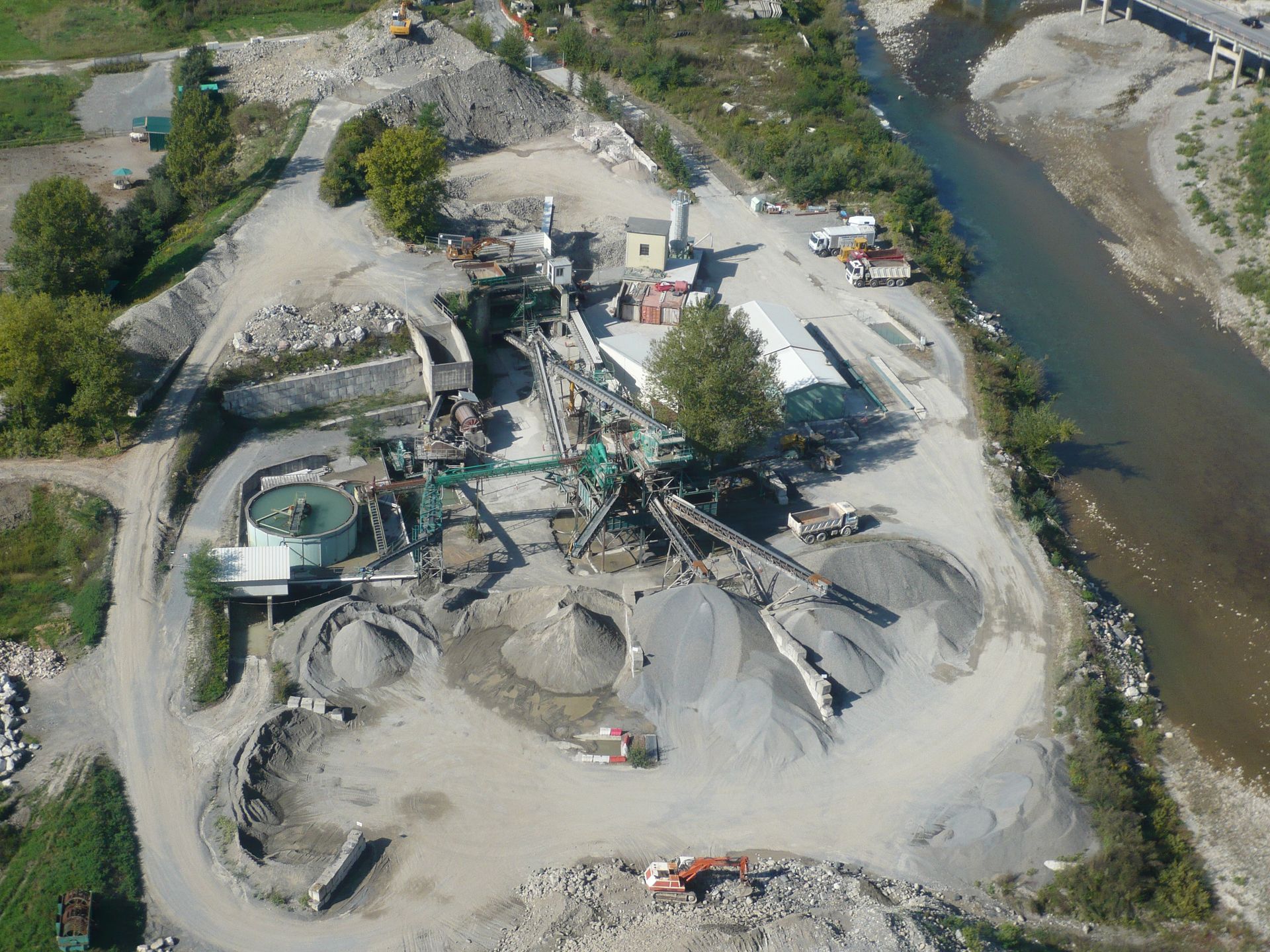 Impianto Livelli saa - lavorazione inerti Beverino - La Spezia