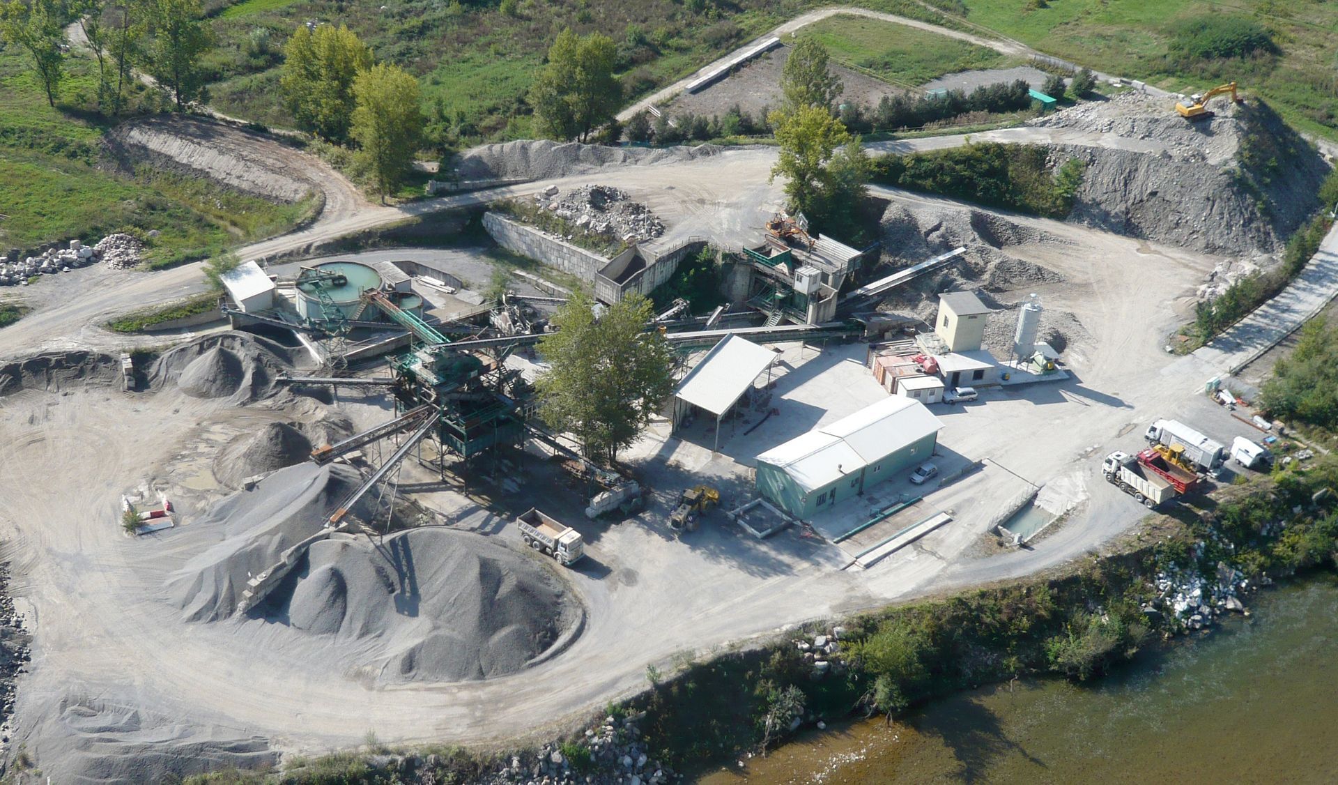 Impianto Livelli saa - lavorazione inerti Beverino - La Spezia