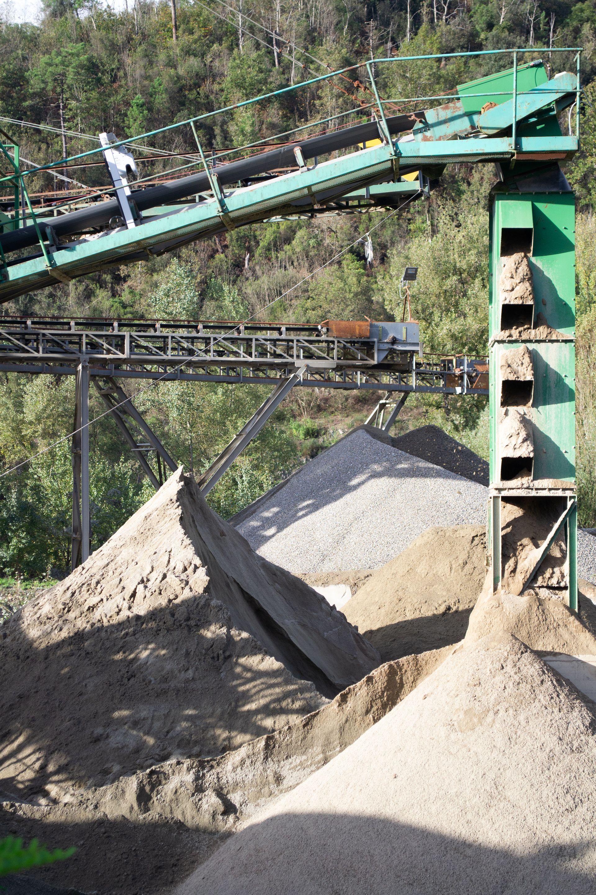 Impianto Livelli saa - lavorazione inerti Beverino - La Spezia