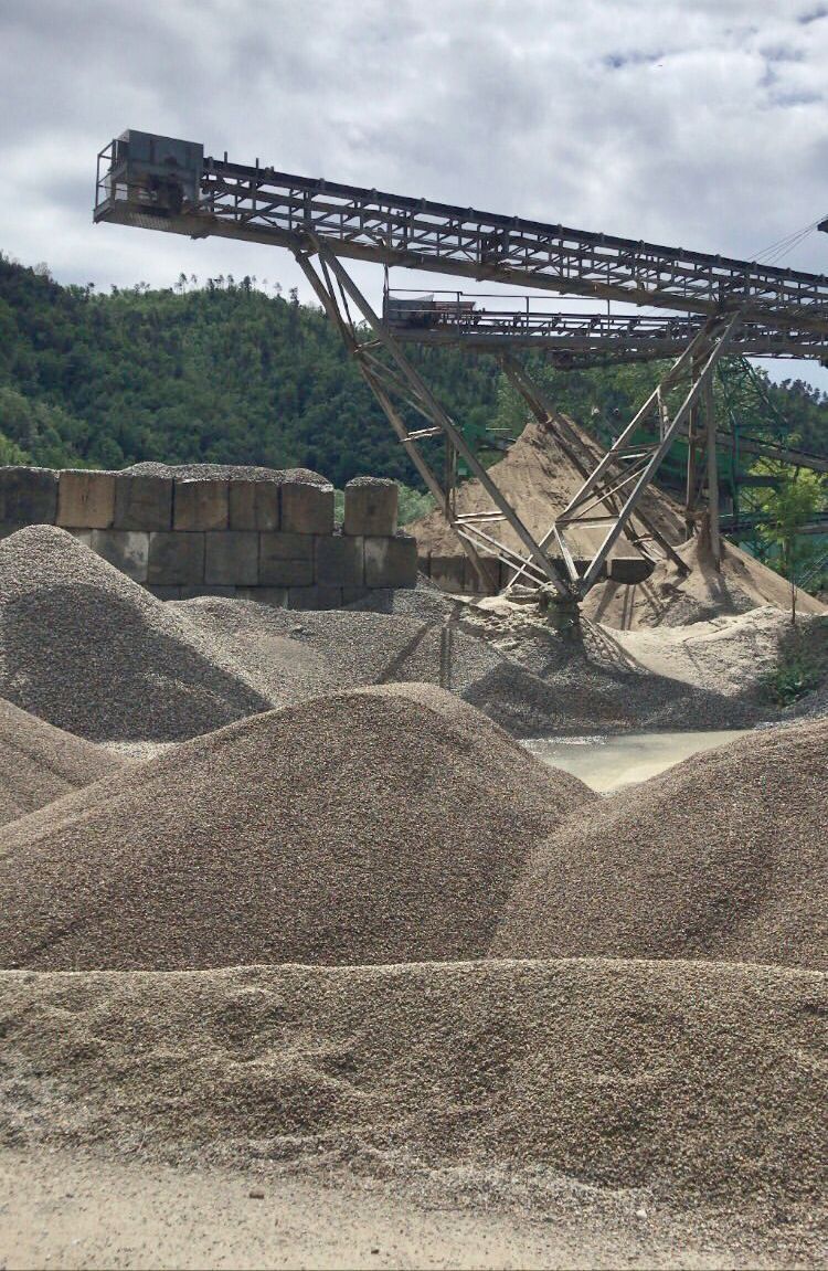 Impianto Livelli saa - lavorazione inerti Beverino - La Spezia