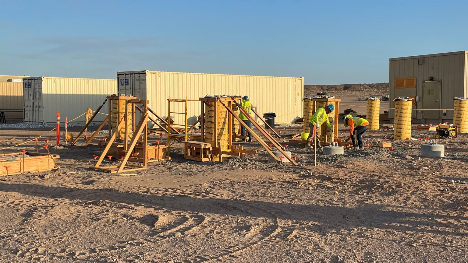 Installation of Foundation Piers