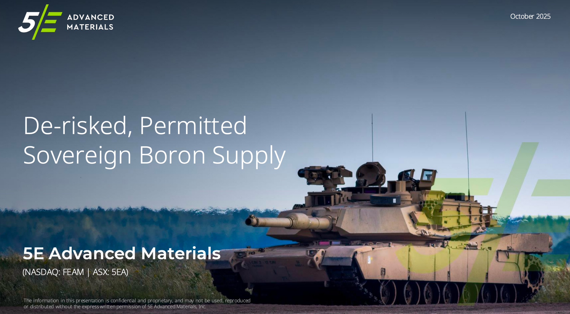 5E Advanced Materials | Presentation