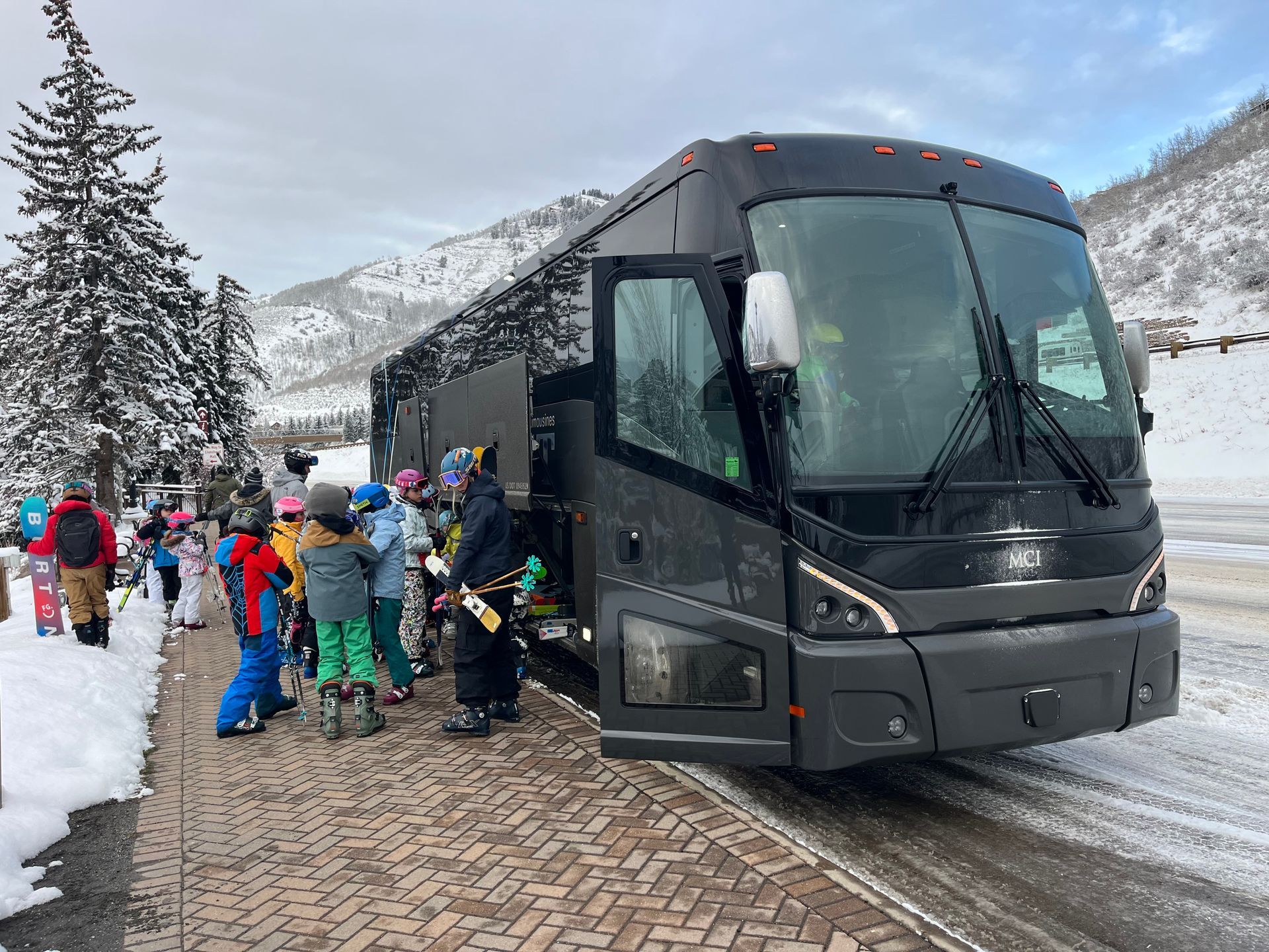 Kids on a ski school trip to Vail Colorado