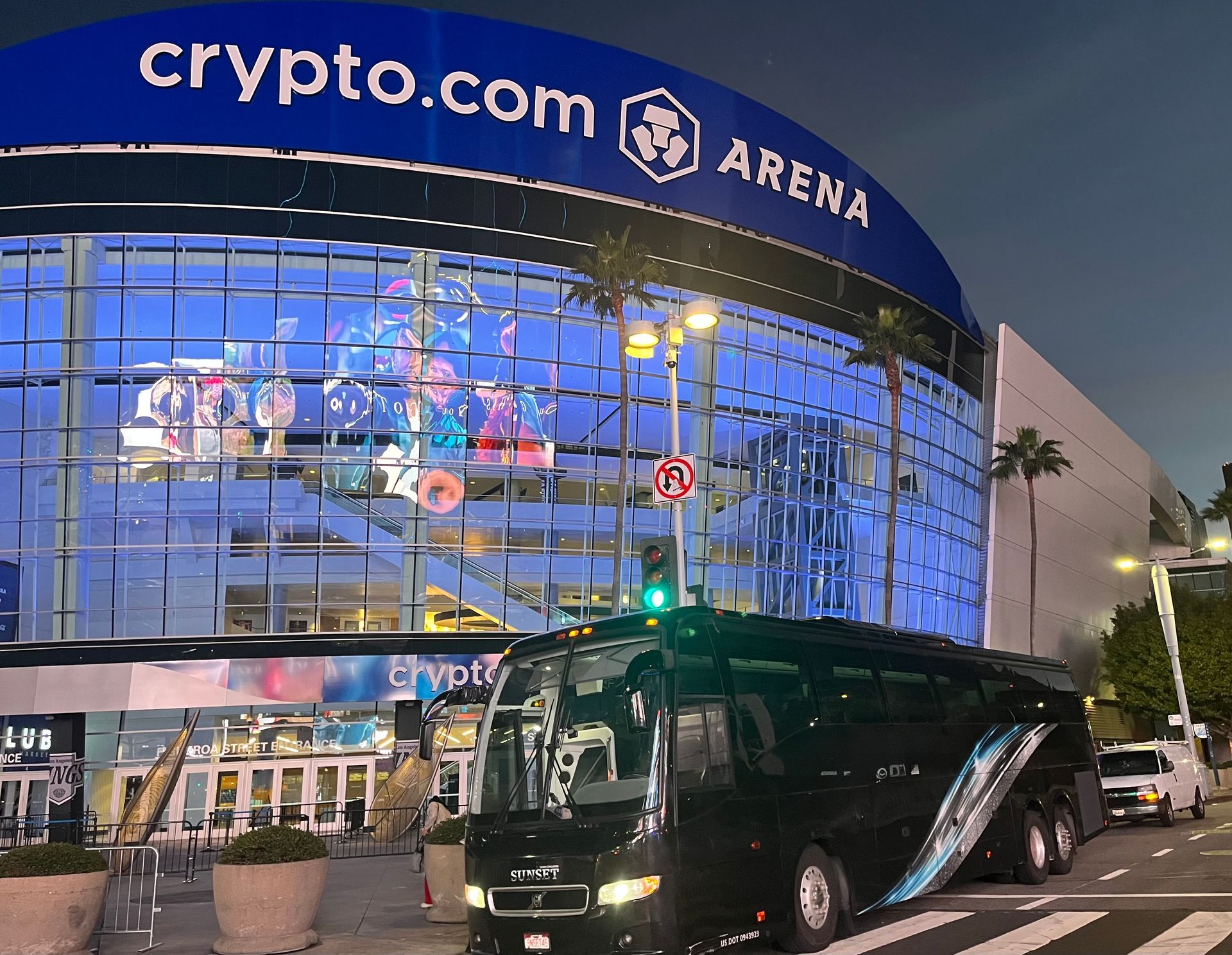 Motor Coach at Crypto.Com arena in Los Angeles
