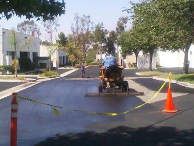 Seal Coating on Process — Paving Service in in Escondido, CA