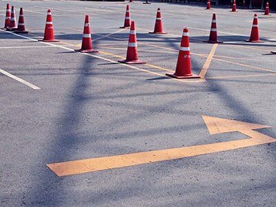 Parking Space Striping — Paving Service in in Escondido, CA