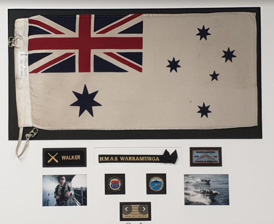 Australian Navy Ensign Framing — Framing in Shoalhaven, NSW