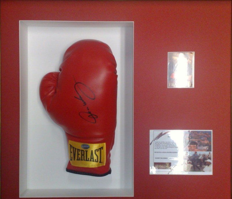 Boxing Gloves Display Frame — Framing in Shoalhaven, NSW