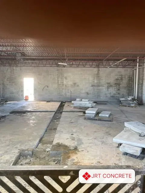 During a commercial concrete sidewalk installation in Anderson, SC with JRT Concrete