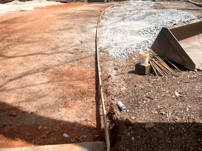 After grading in Anderson, SC by JRT Concrete