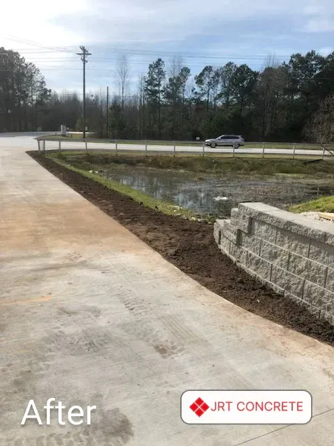 After a concrete driveway installation in Anderson, SC with JRT Concrete