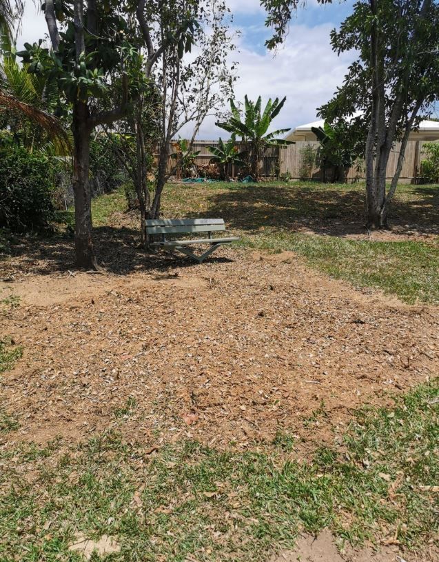 Yellow Bulldozer Moving Dirt — Tree Arrangements in Stratford, QLD