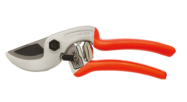 A Pair Of Pruning Shears With Red Handles On A White Background — Tree Arrangements in Stratford, QLD