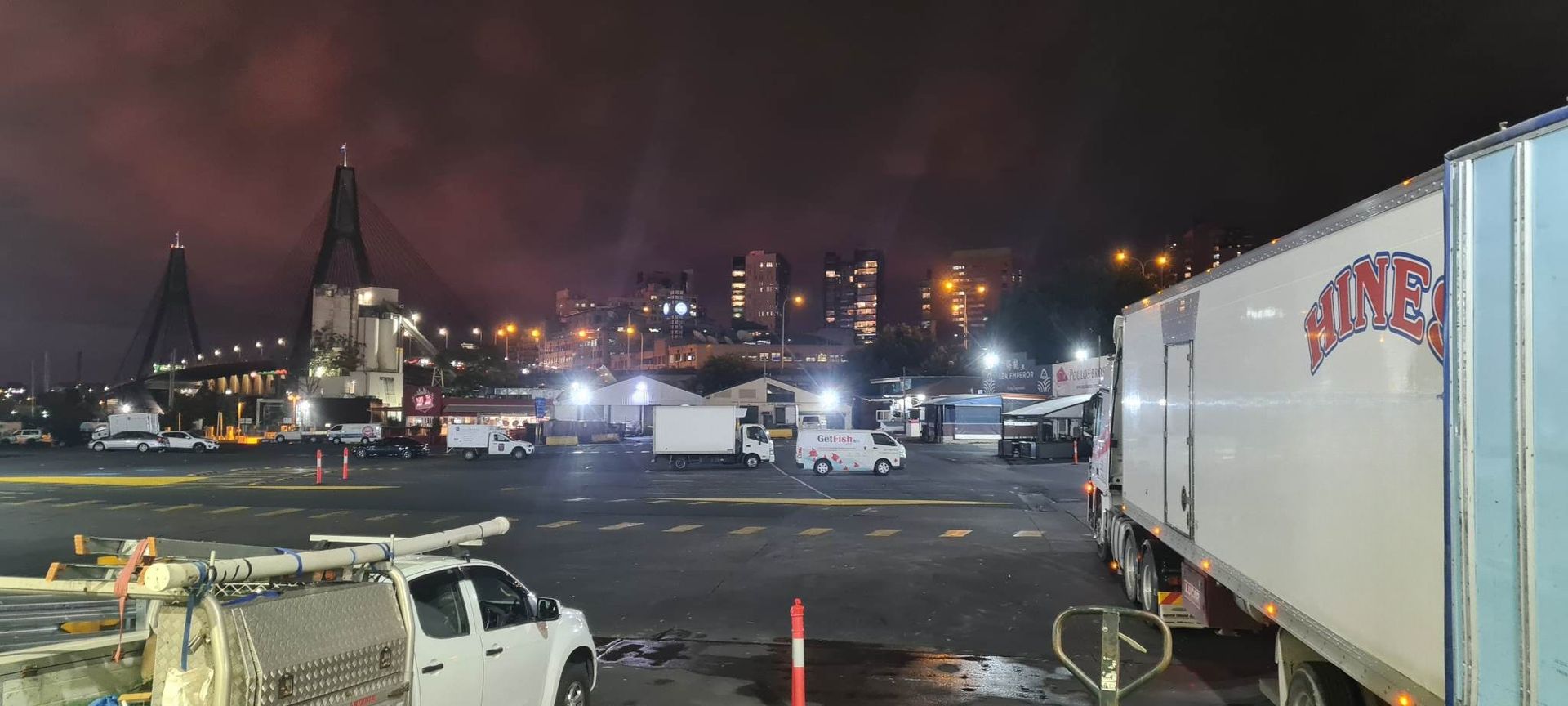 Nighttime View of a Bridge and City Skyline  — Hines Logistic Pty Ltd In Kundabung, NSW