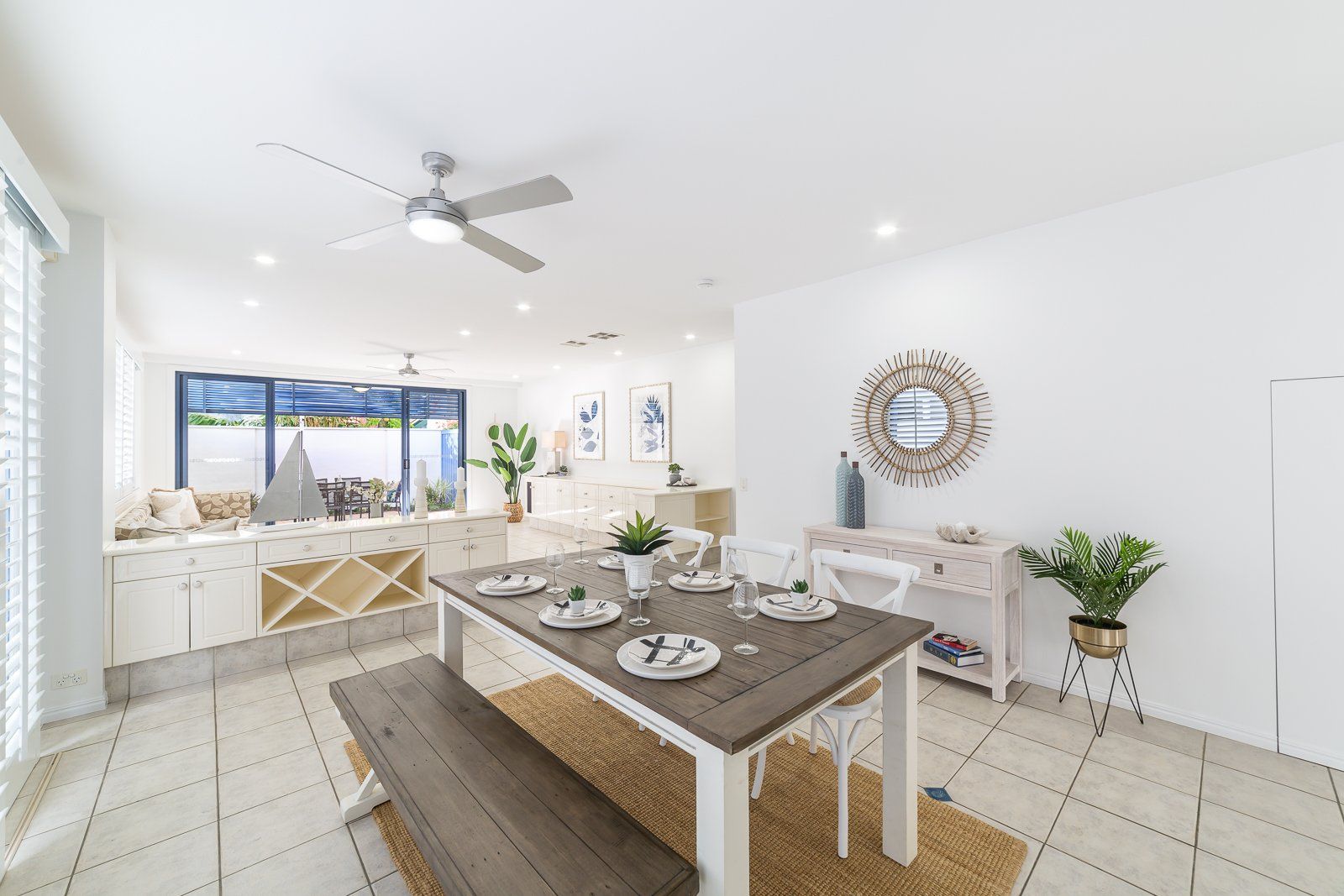 Home Staged Dining Room in Main Beach