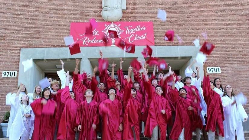 Class of 2024 in Caps and Gowns 