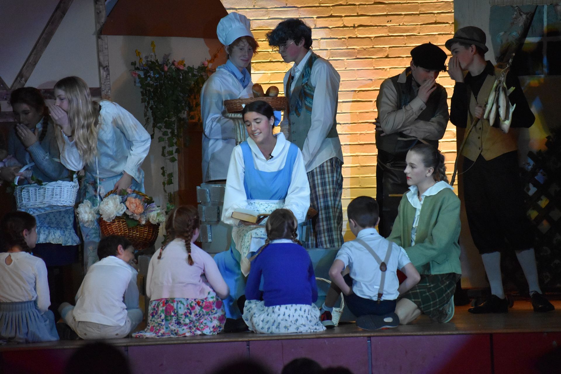 Spring Musical 2024 with Belle Reading to the Children