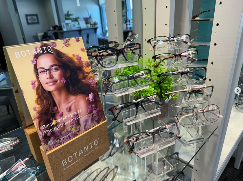 Botaniq eyewear at Bay Eye Center in Mansfield