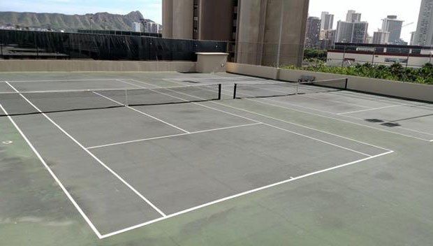 tennis courts