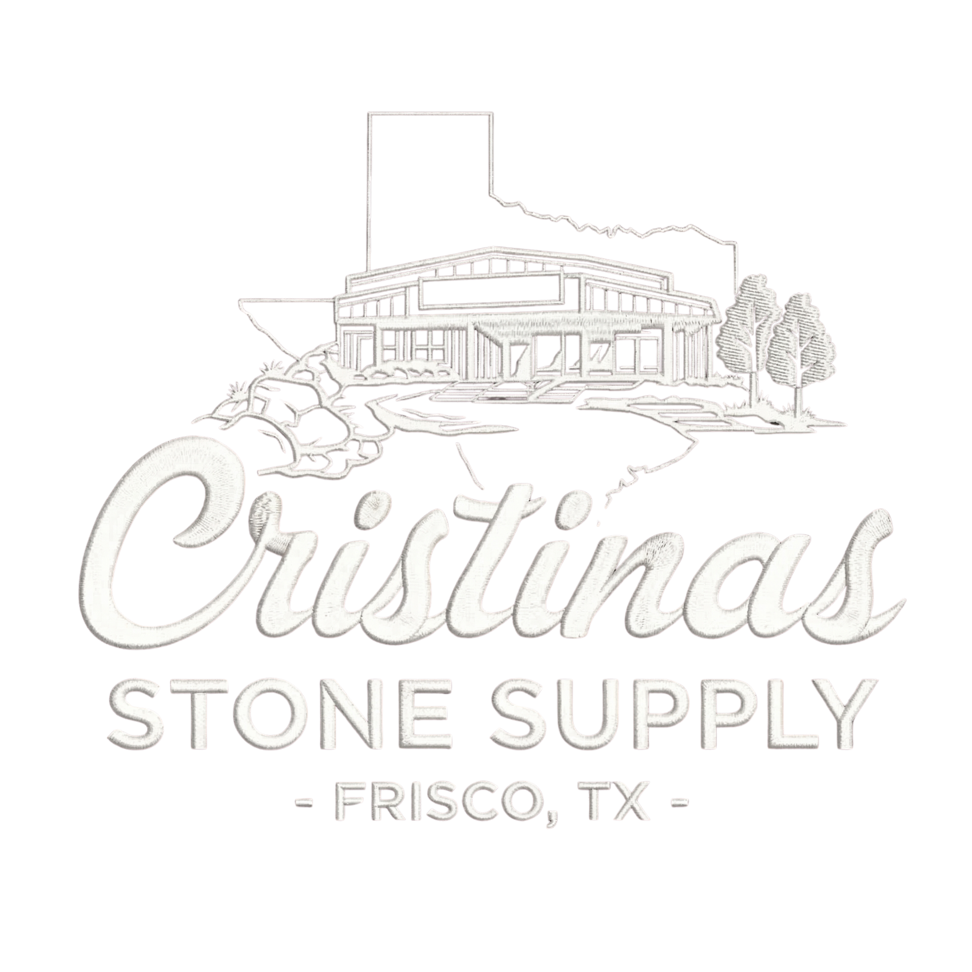 Logo for 1st Impression Stone and Bulk Materials featuring a stylized stone arch and text on a dark background.