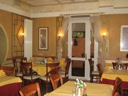 Sala interna della pizzeria