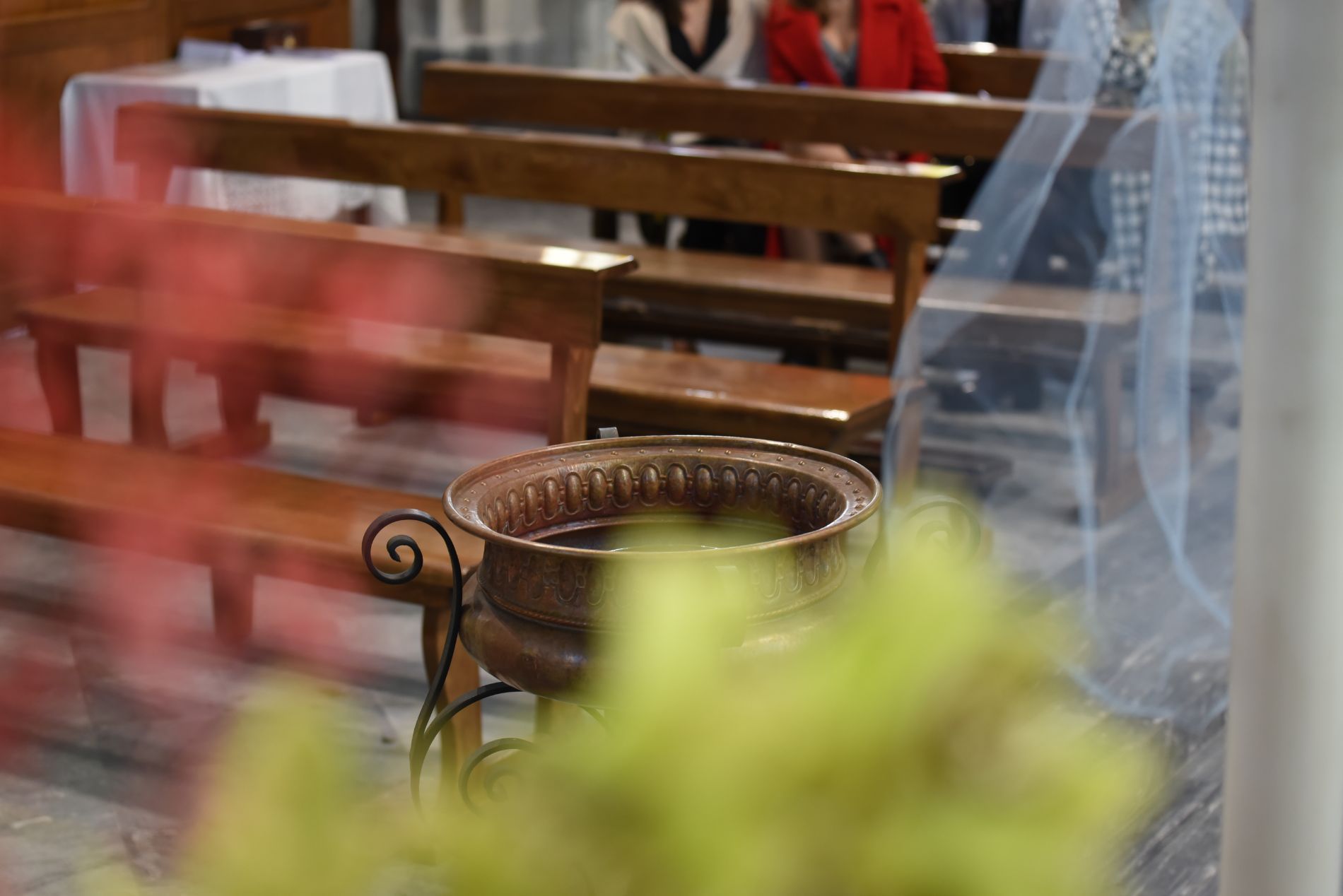 scatto durante un battesimo