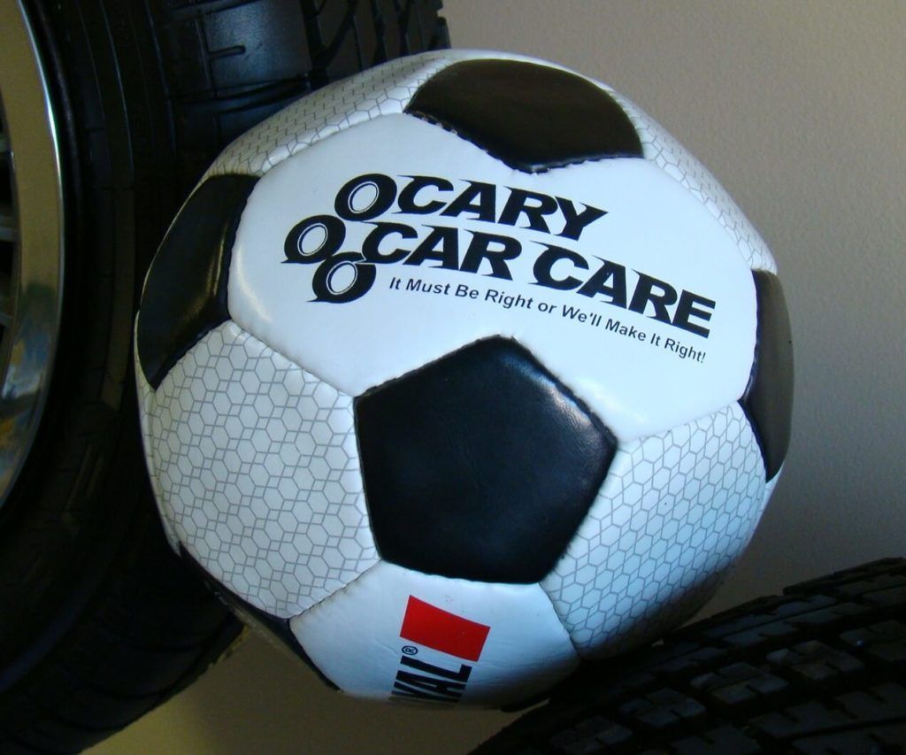 Soccer ball with 