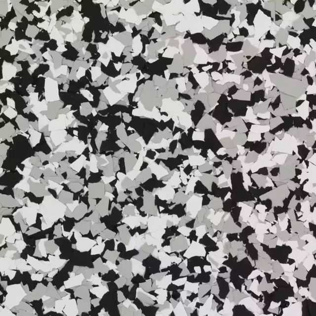 A close up of a black and white camouflage pattern.