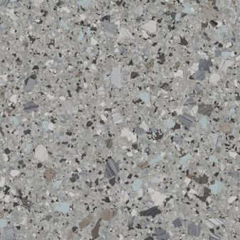 A close up of a gray and black granite counter top.
