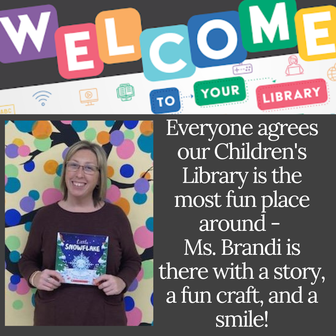 Woman holding a book, smiling. The image says 