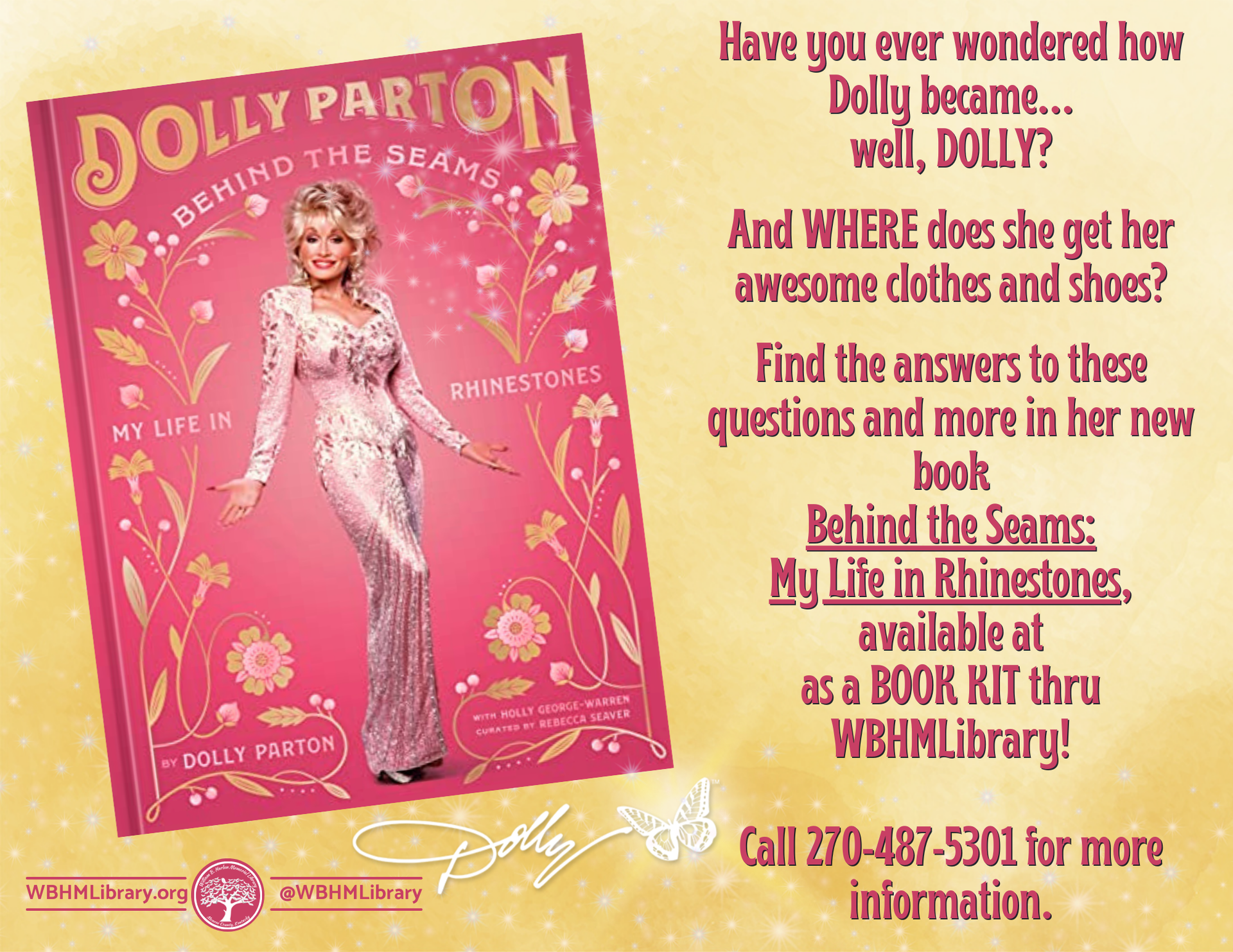 Advertisement for Dolly Parton's book