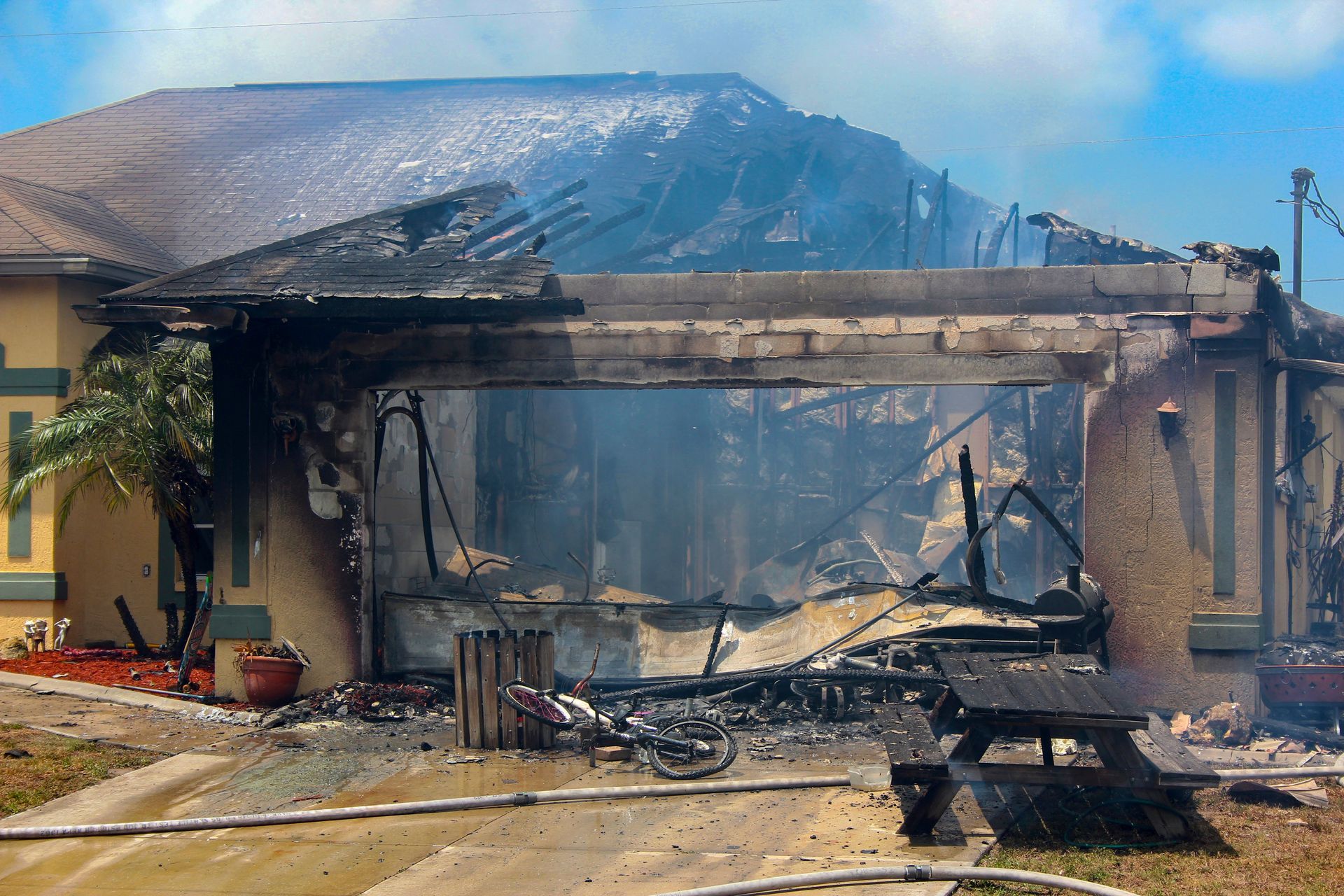 house after fire