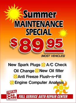 Auto Repair — Maintenance Special Summer  in Portsmouth, VA