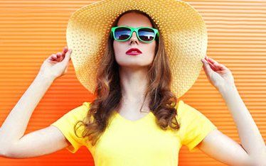 Woman with yellow dress wearing sunglasses - glasses in Baytown, TX