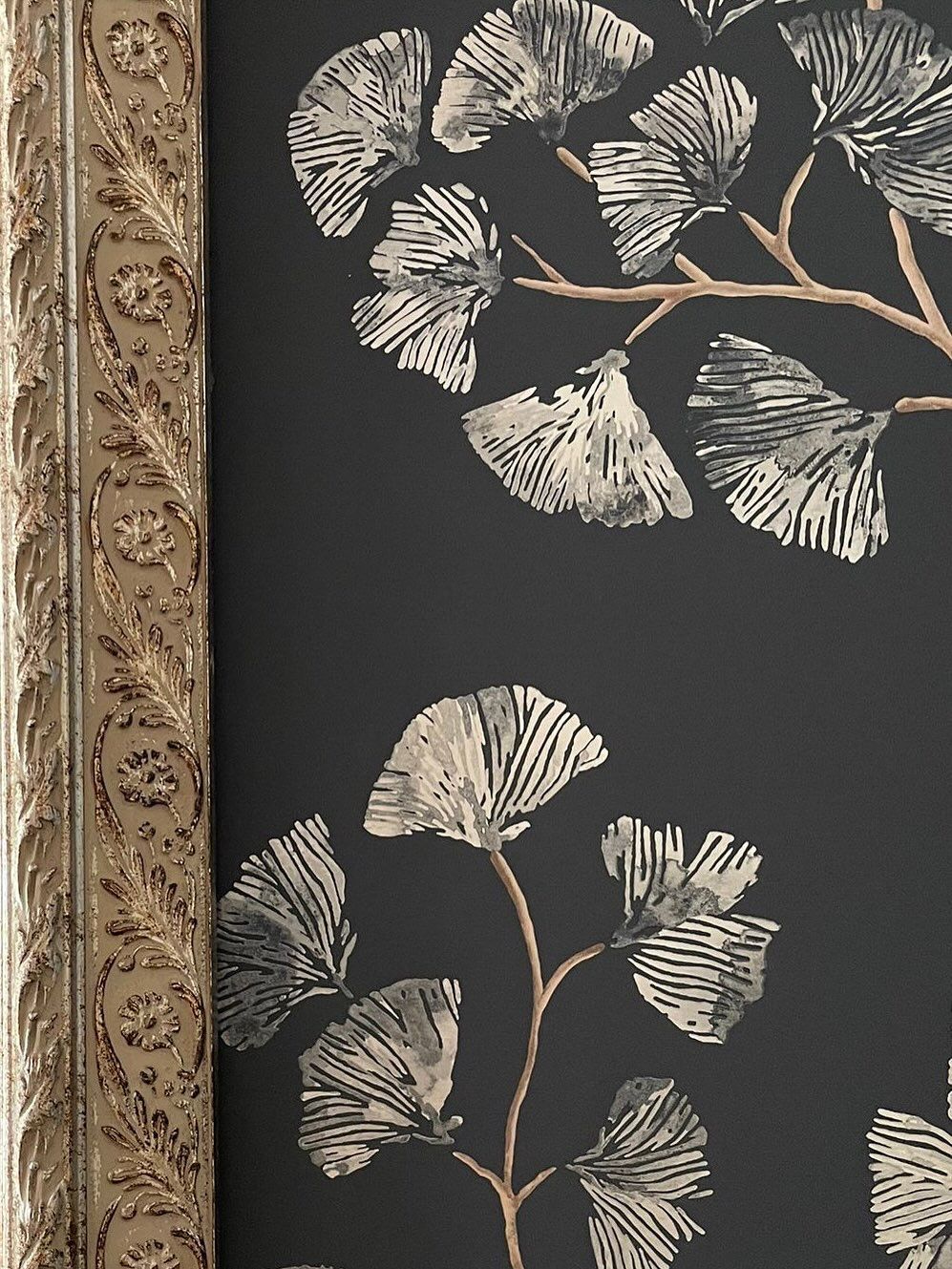 Dettaglio di carta da parati floreale