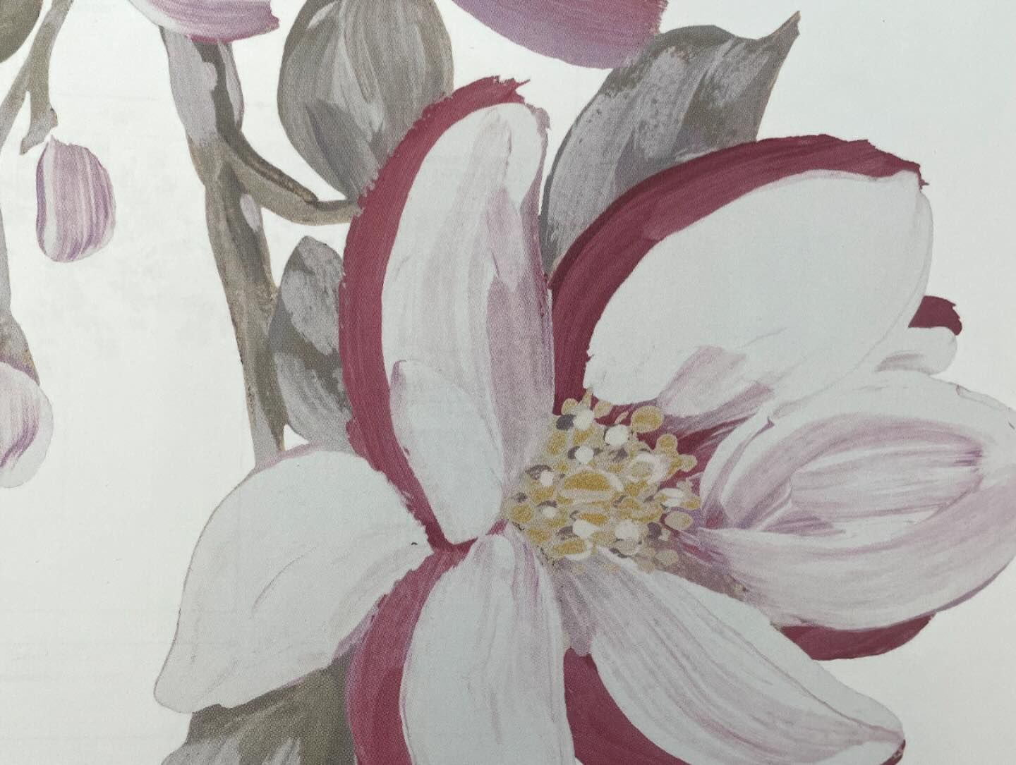 Dettaglio di carta da parati floreale