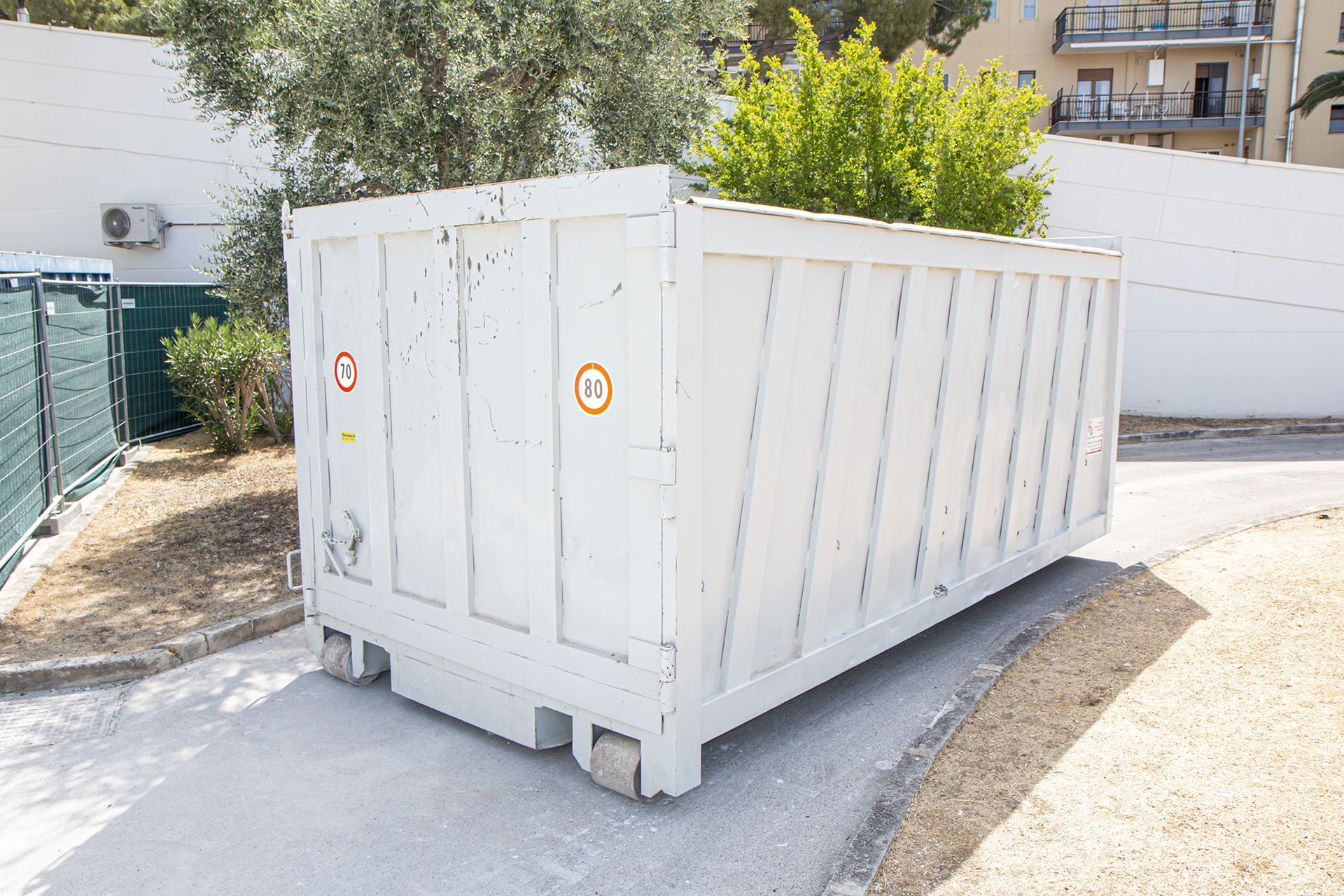 Sacchi di materiale inerte