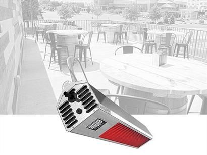 Outdoor infrared patio heater.