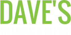 The word dave 's is written in green letters on a white background.