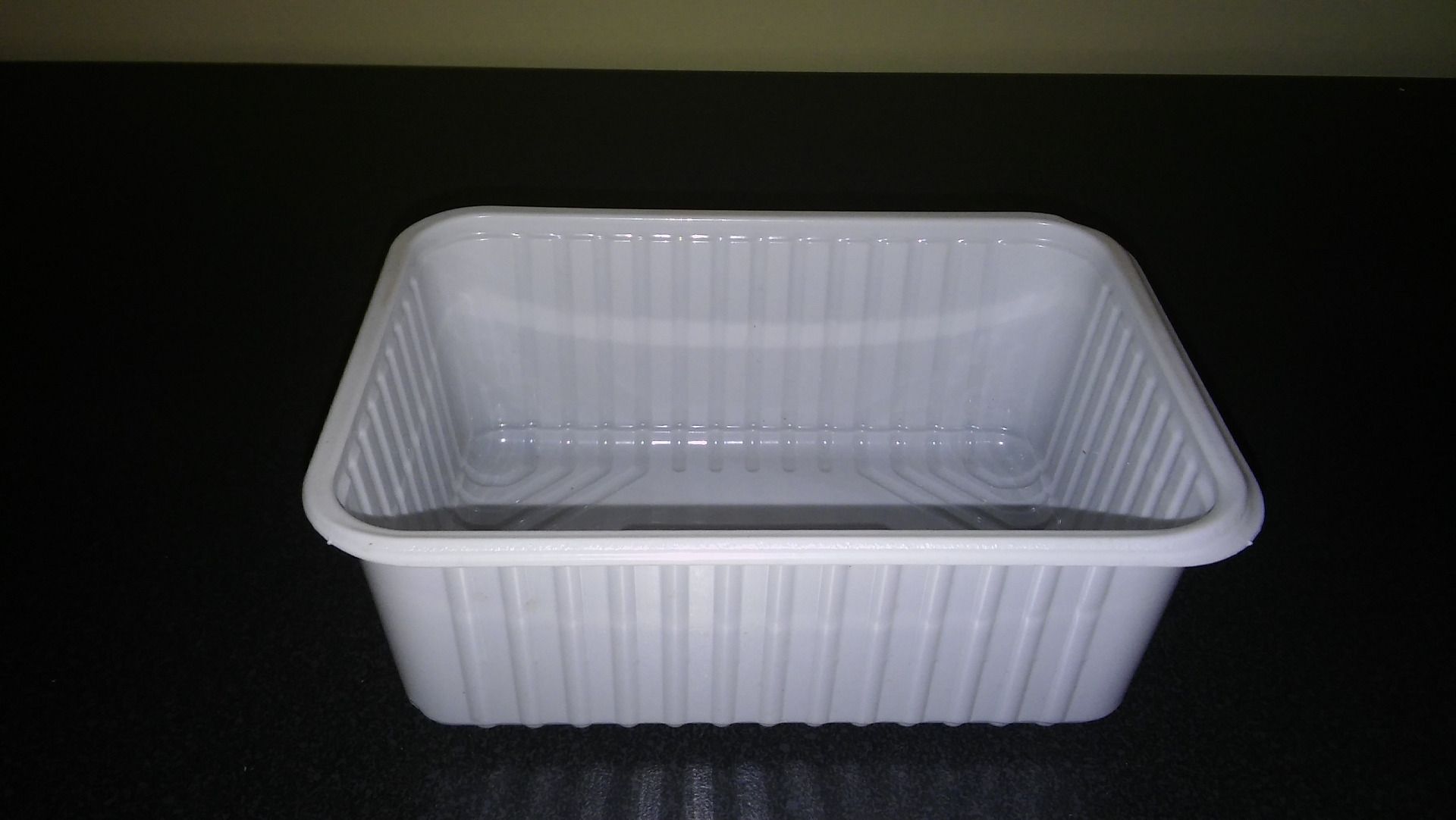 Vaschetta per alimenti in PS Colore Bianco