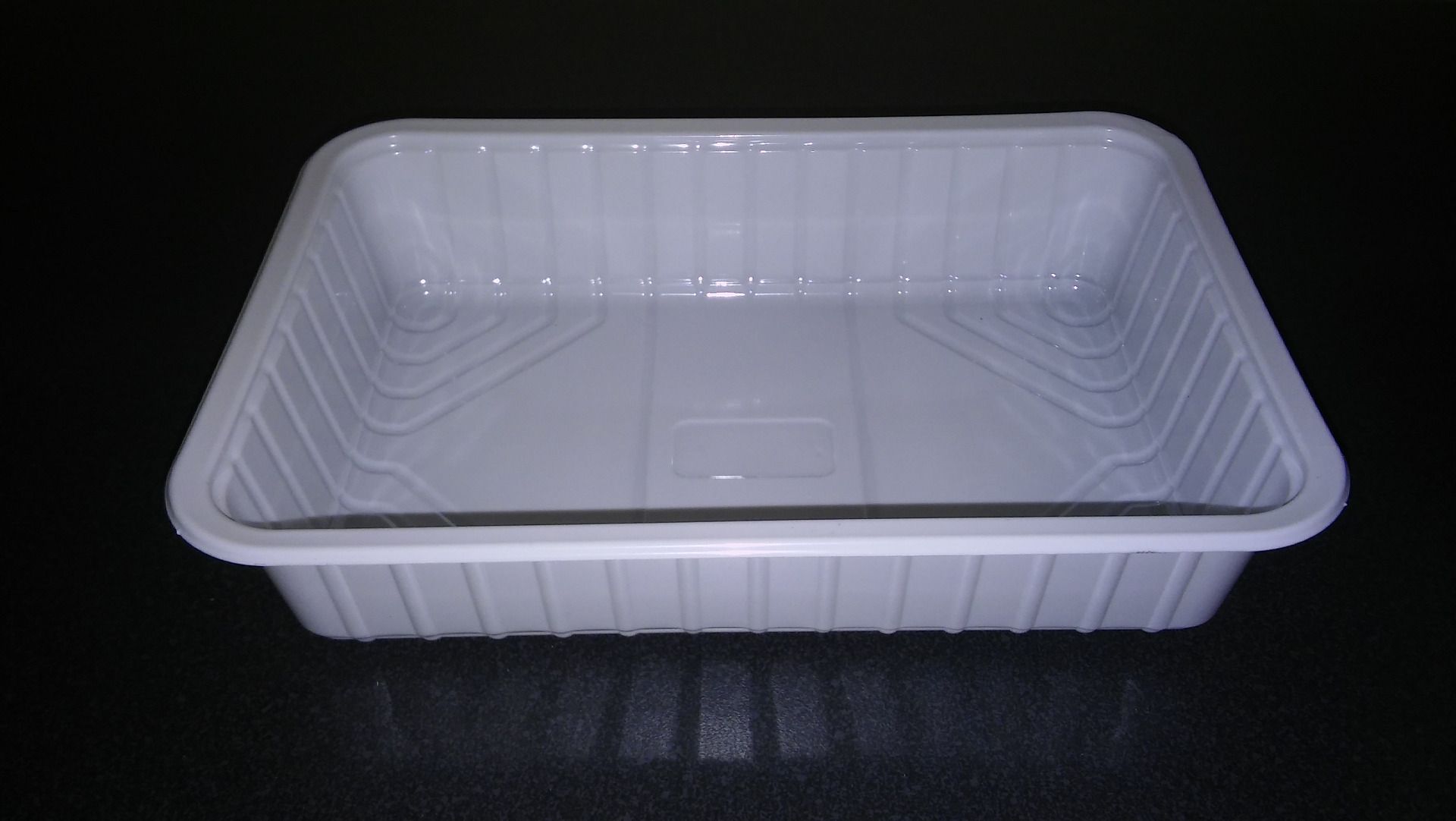 Vaschetta per alimenti in PS Colore Bianco