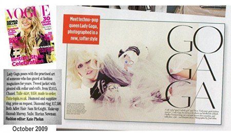 Vogue Magazine Lady Gaga