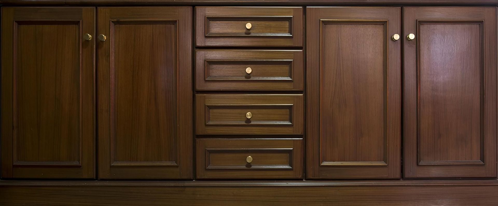A Wooden Cabinet with Drawers and Doors — Payless Timbers in Tolga, QLD