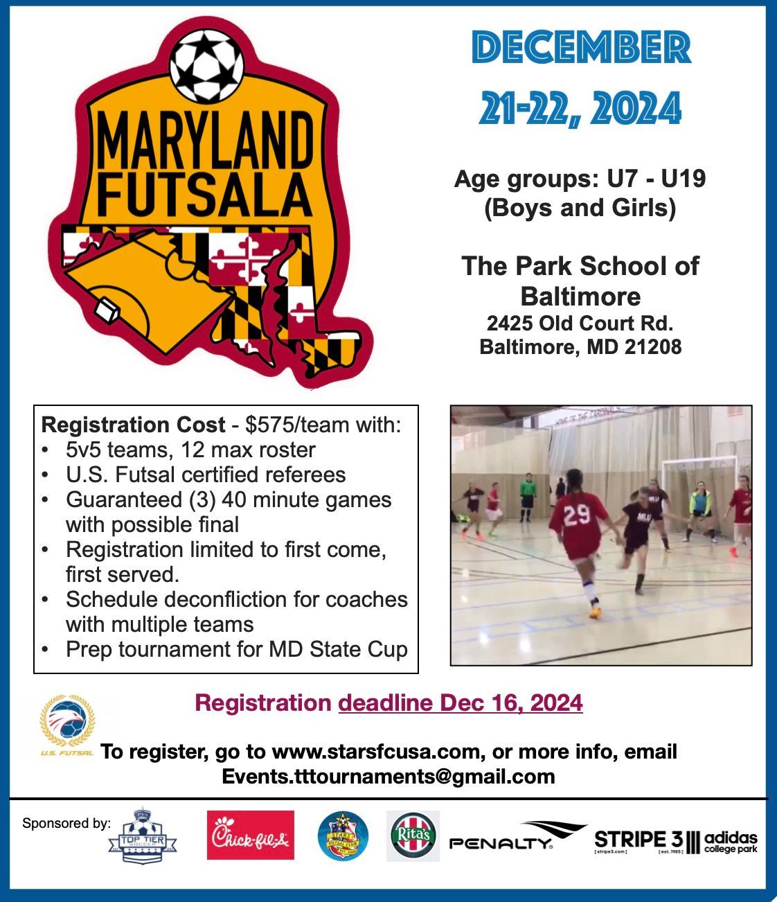 Maryland Futsala Flier