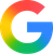Multicolored Google “G” logo on a white background