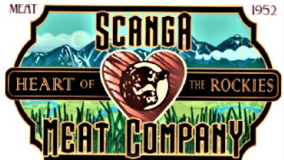 Silhouette of a bear's head within a circle, facing right. Black and white graphic.